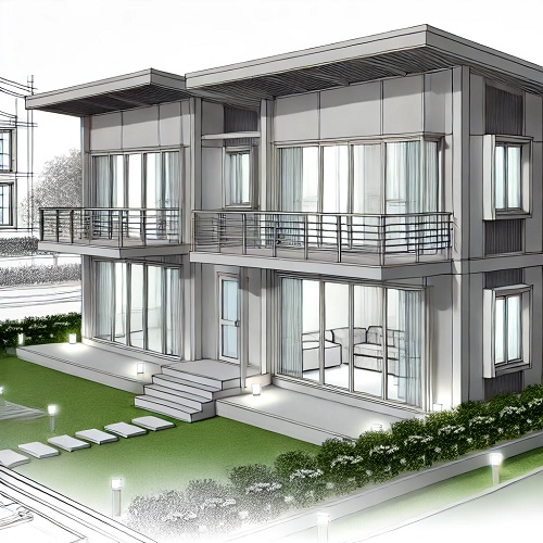 Dubleks Prefabrik Ev İmalatı